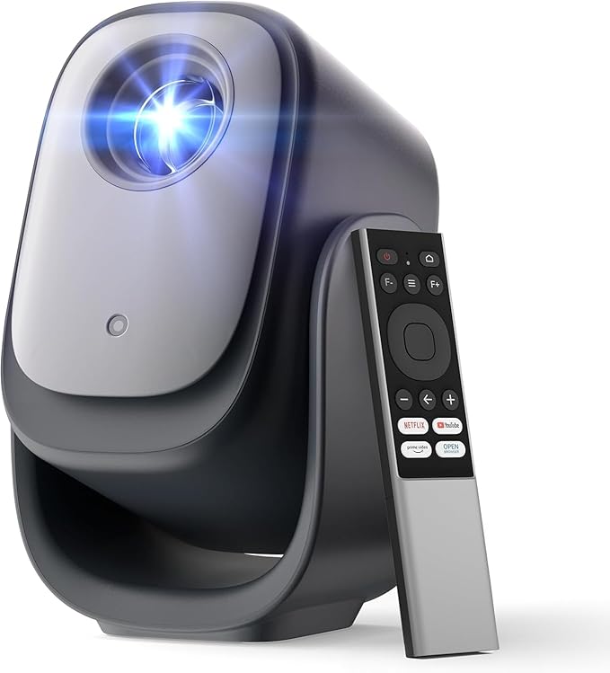 Dangbei N2 Mini Smart Beamer 1080P FHD mit Netflix, Autofokus, Bluetooth, WLAN & Gimbal-Ständer für Outdoor