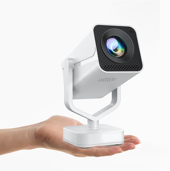 AKATUO 1080P Beamer FHD Heimkino Projektor Tragbar Bluetooth WiFi6 Auto Trapezkorrektur für TV Stick Smartphone Outdoor