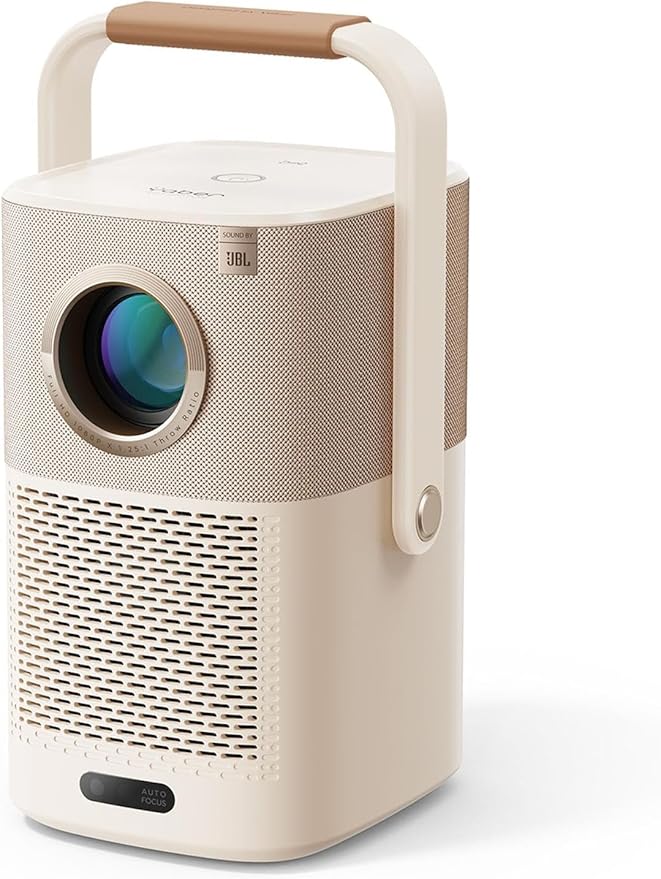 Beamer Sound by JBL, T2 Portable Projektor FHD 1080P Native Outdoor Beamer mit 2.5H Built-in Batterie/Autofokus/Trapezkorrektur Klein Projektor Heimkino, Projector für Handy/Laptop/HDMI/USB