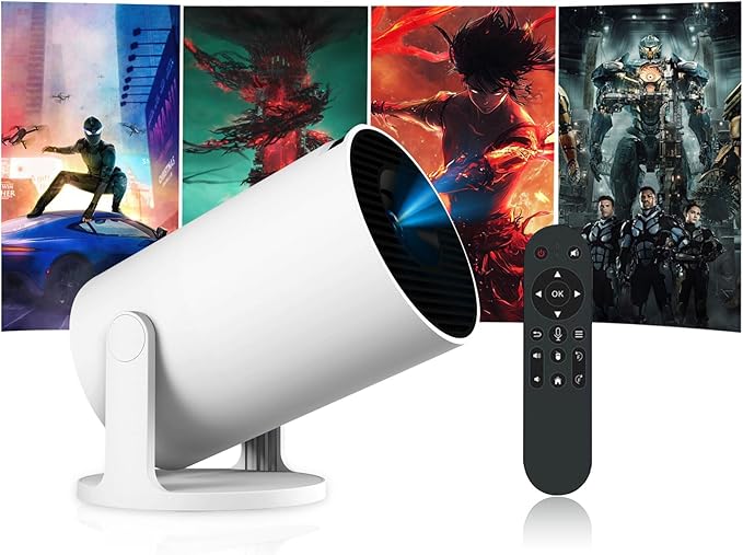 Crelander HY300PRO Mini Beamer Smart Projektor 1080P Auto Keystone 200 ANSI Wifi 6 BT5.2 Android 13 Outdoor Kino