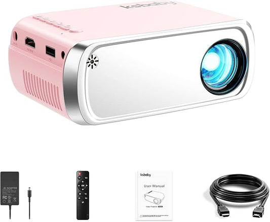 ksbaby VF270SP Tragbarer HD Projektor Outdoor Beamer mit Bluetooth 5.4 für Heimkino HDMI USB Smartphone