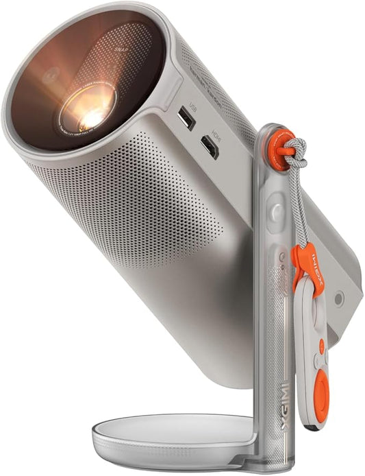 XGIMI MoGo 4 Laser Beamer mit Akku, 550 ISO-Lumen, Google TV & Netflix, Harman Kardon Sound, 360° Ständer, Outdoor Mini Projektor