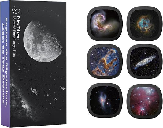 SHENZHENSHI AINAER GUOJIMAOYI YOUXIANGONGSI Realistische Scheiben für Galaxy Projektor 2024, 6 Discs Set 5K Ultra HD Heimplanetarium