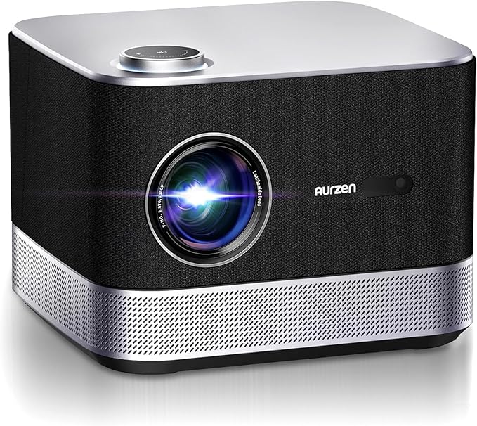 Aurzen Boom 3 F503 Beamer 4K UHD mit Netflix, WiFi, Bluetooth, 1080P Full HD, HDR10, Autofokus und Trapezkorrektur