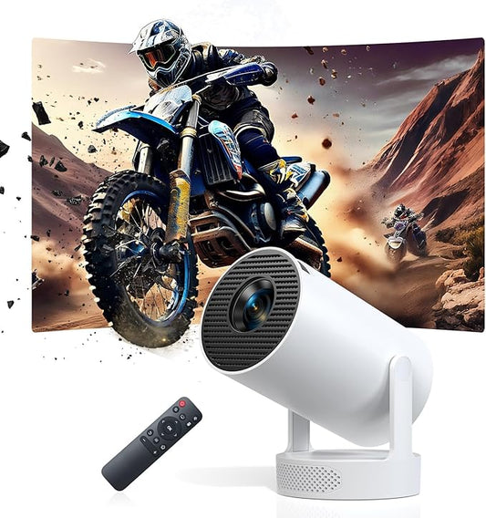 Buba Toys HY300-HIFI Smart Mini Beamer 4K UHD 300 ANSI Lumen WiFi6 Bluetooth Auto-Keystone Heimkino Projektor